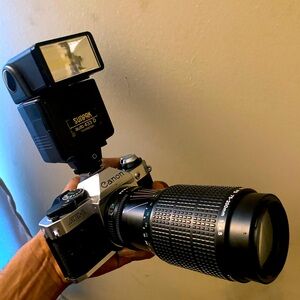 Vintage Canon AE-1 Program 35mm Film Camera - Excellent Condition!